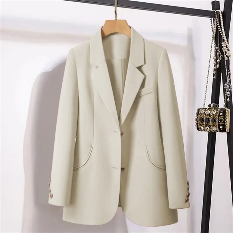 Autumn 2024 Women's Faion Casual s Ladies Jaets Suits Straight Cut Polyester Long Sve Single Button Pure Color
Autumn 2024 Women's Faion Casual s Ladies Jaets Suits Straight Cut Polyester Long Sve Single Button Pure Color