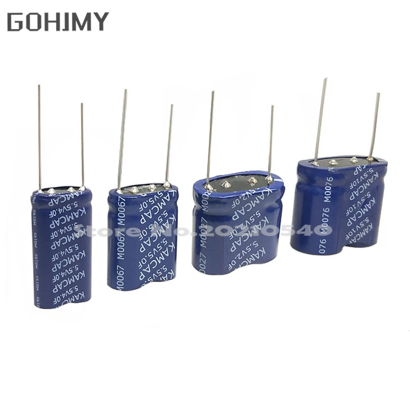 1PCS Super capacitor farad capacitor combination type 5.5V 0.5F 1F 2F 3.5F 4F 5F 7.5F 10F 15F
1PCS Super capacitor farad capacitor combination type 5.5V 0.5F 1F 2F 3.5F 4F 5F 7.5F 10F 15F