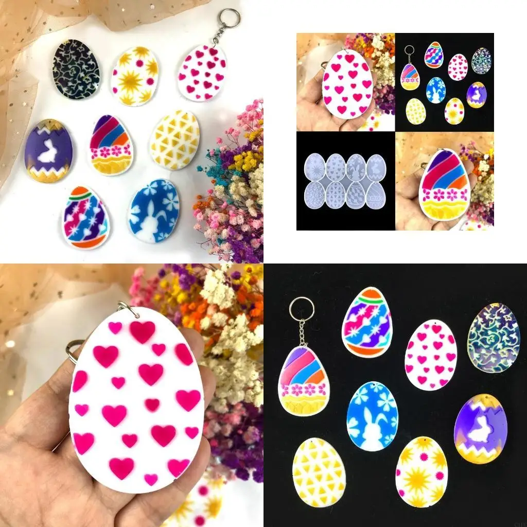 Easter Egg Silicone Mold Rabbit Keychain Decorative Pendant Mold for DIY Crafts
Easter Egg Silicone Mold Rabbit Keychain Decorative Pendant Mold for DIY Crafts