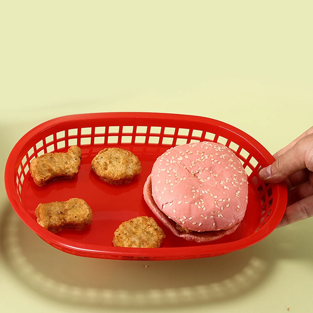 6pcs Plastic Fries Burger Baskets Multifunctional PP Material Kitchen Counter Snack Tray Food Serving Baskets Fruit Plates KTV
6pcs Plastic Fries Burger Baskets Multifunctional PP Material Kitchen Counter Snack Tray Food Serving Baskets Fruit Plates KTV