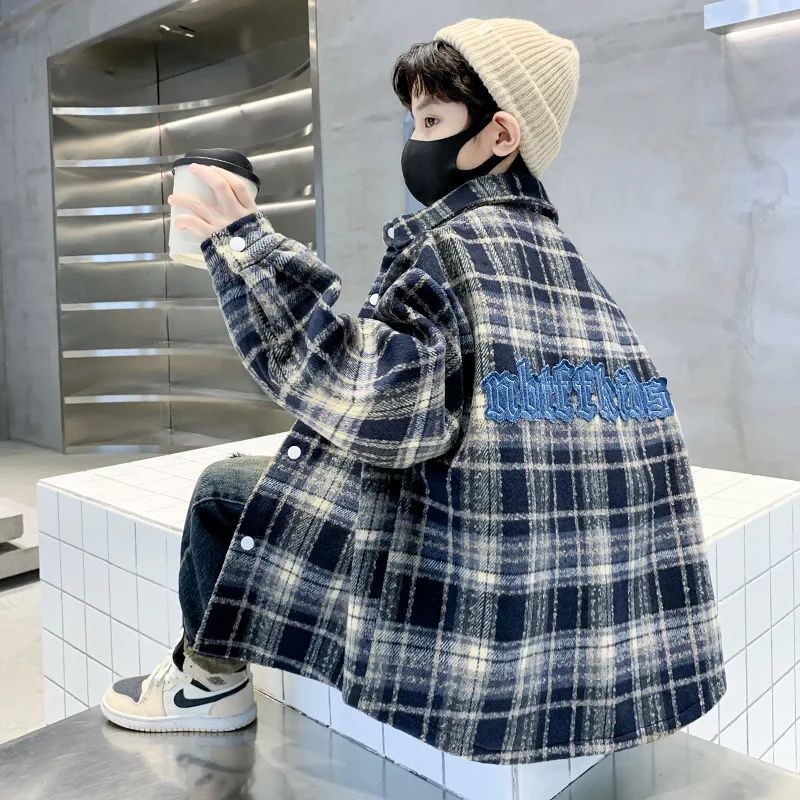 Boy Winter Fleece Coat 2023 New Children Winter Clothing Children Autumn and Winter Shirt Thickened Handsome Style Shirts
Boy Winter Fleece Coat 2023 New Children Winter Clothing Children Autumn and Winter Shirt Thickened Handsome Style Shirts