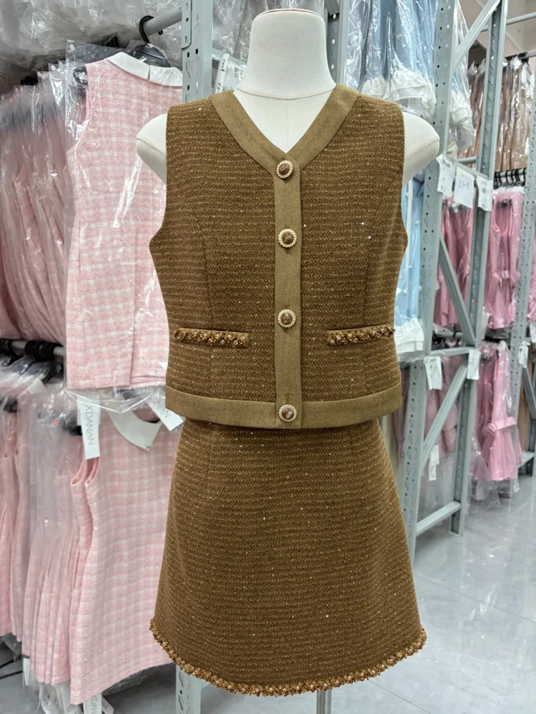 3pcs/pack Wholesale Drop Shipping Newest High Quality French Fashion Women 2 Piece Sets Tweed Collection
3pcs/pack Wholesale Drop Shipping Newest High Quality French Fashion Women 2 Piece Sets Tweed Collection