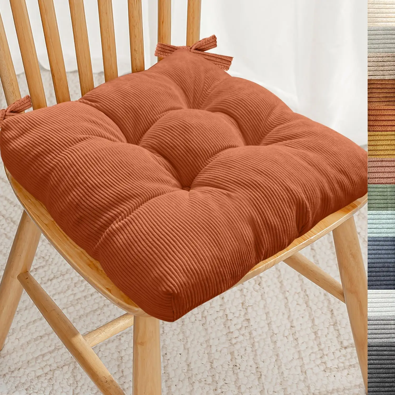 Квадратные подушки на сиденья с ремнями, вельветовые, для оконных мест, скамеек, стульев, для патио, для оконных ниш, для столовой и кухни
Квадратные подушки на сиденья с ремнями, вельветовые, для оконных мест, скамеек, стульев, для патио, для оконных ниш, для столовой и кухни