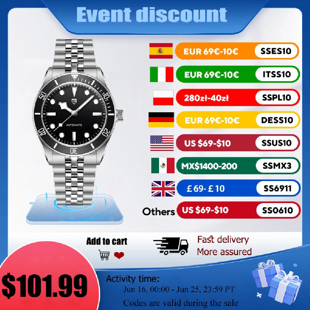2025 New PAGANI DESIGN BB58 Jubilee Bracelet Luxury Automatic Watch Men NH35 Business Mechanical Waterproof 100M Watch
2025 New PAGANI DESIGN BB58 Jubilee Bracelet Luxury Automatic Watch Men NH35 Business Mechanical Waterproof 100M Watch