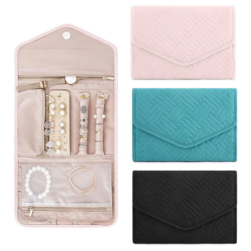 Foldable Fashion Portable Jewelry Bag, Large Women's Travel Jewelry Roll, Necklace Earring Ring Jewellery Display Storage Bag
Foldable Fashion Portable Jewelry Bag, Large Women's Travel Jewelry Roll, Necklace Earring Ring Jewellery Display Storage Bag
