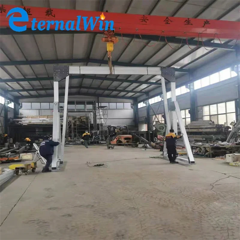 Light Duty Small Portable Aluminum Mobile Portal Mini Gantry Crane with Electric/manual Chain Hoist 
Light Duty Small Portable Aluminum Mobile Portal Mini Gantry Crane with Electric/manual Chain Hoist