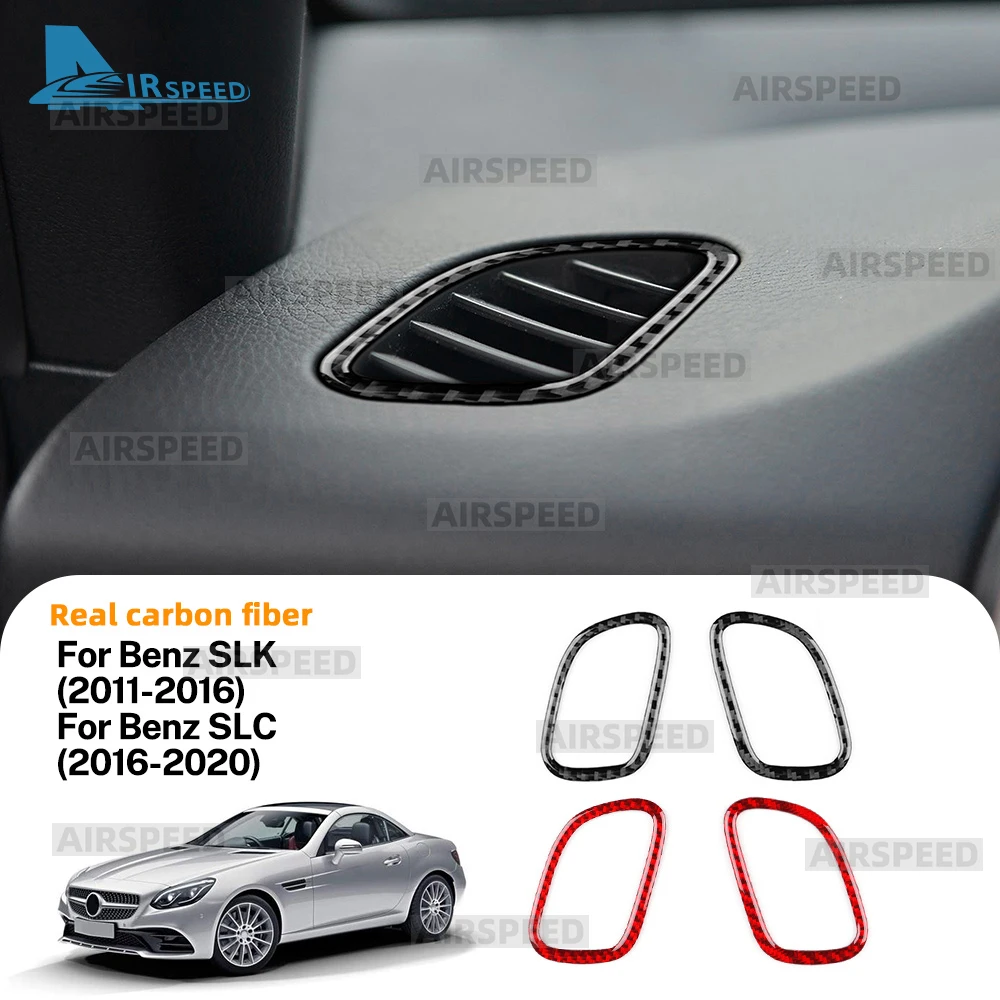 Настоящая мягкая наклейка из углеродного волокна для Mercedes Benz SLK R172 2011-2016 SLC 2016-2020, приборная панель автомобиля, боковые вентиляционные отверстия, панель 
Настоящая мягкая наклейка из углеродного волокна для Mercedes Benz SLK R172 2011-2016 SLC 2016-2020, приборная панель автомобиля, боковые вентиляционные отверстия, панель