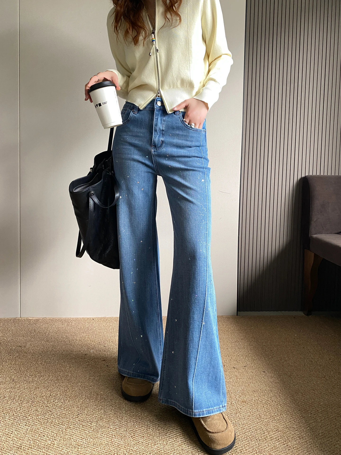 High Waist Bell Bot Jeans Women's Spring 2026 New Sle Slimming Stretchy Not Legging Flared Pants Trendy Denim Jeans
High Waist Bell Bot Jeans Women's Spring 2026 New Sle Slimming Stretchy Not Legging Flared Pants Trendy Denim Jeans