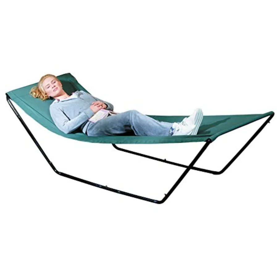 Portable Hammock Space Saving Outdoor Foldable Free-Standing Hammock Nylon Fabric with Steel Frame and Carrying Bag for Easy Tr
Portable Hammock Space Saving Outdoor Foldable Free-Standing Hammock Nylon Fabric with Steel Frame and Carrying Bag for Easy Tr