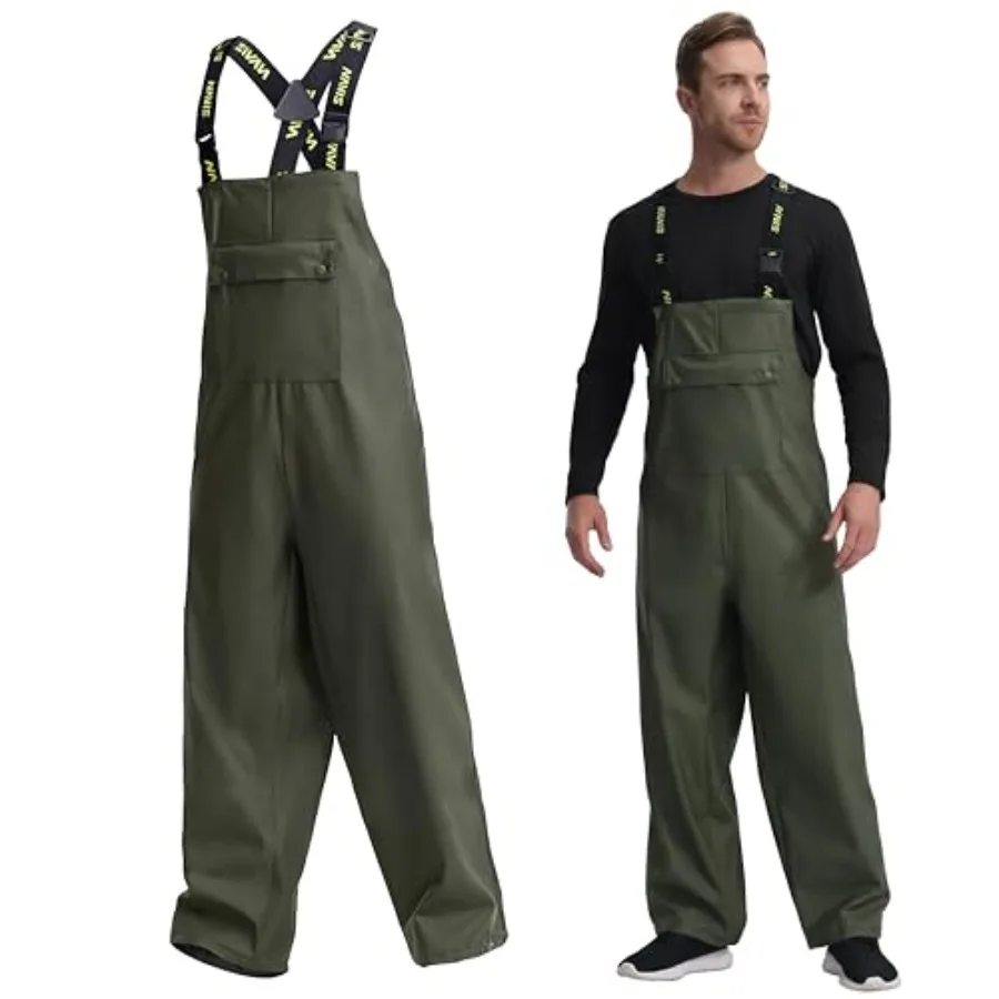 Men's Waterproof Workwear Bib Overalls - Heavy Duty Stretchable Rain Bibs for Fishing and Outdoor Work
Men's Waterproof Workwear Bib Overalls - Heavy Duty Stretchable Rain Bibs for Fishing and Outdoor Work