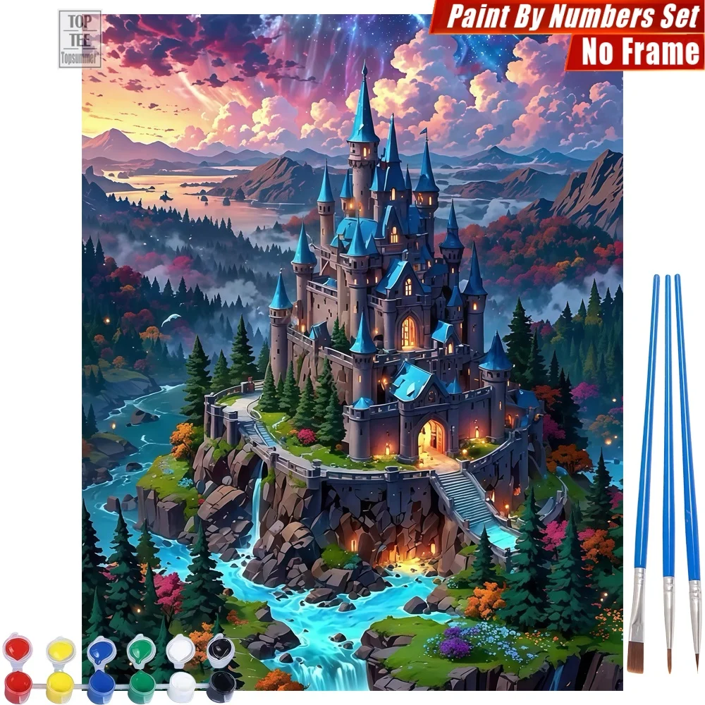 Fairy-Tale Castle Cliff Painting By Numbers Set - Castle River Forest Home Bedroom Decor Birthday Gift For Son
Fairy-Tale Castle Cliff Painting By Numbers Set - Castle River Forest Home Bedroom Decor Birthday Gift For Son