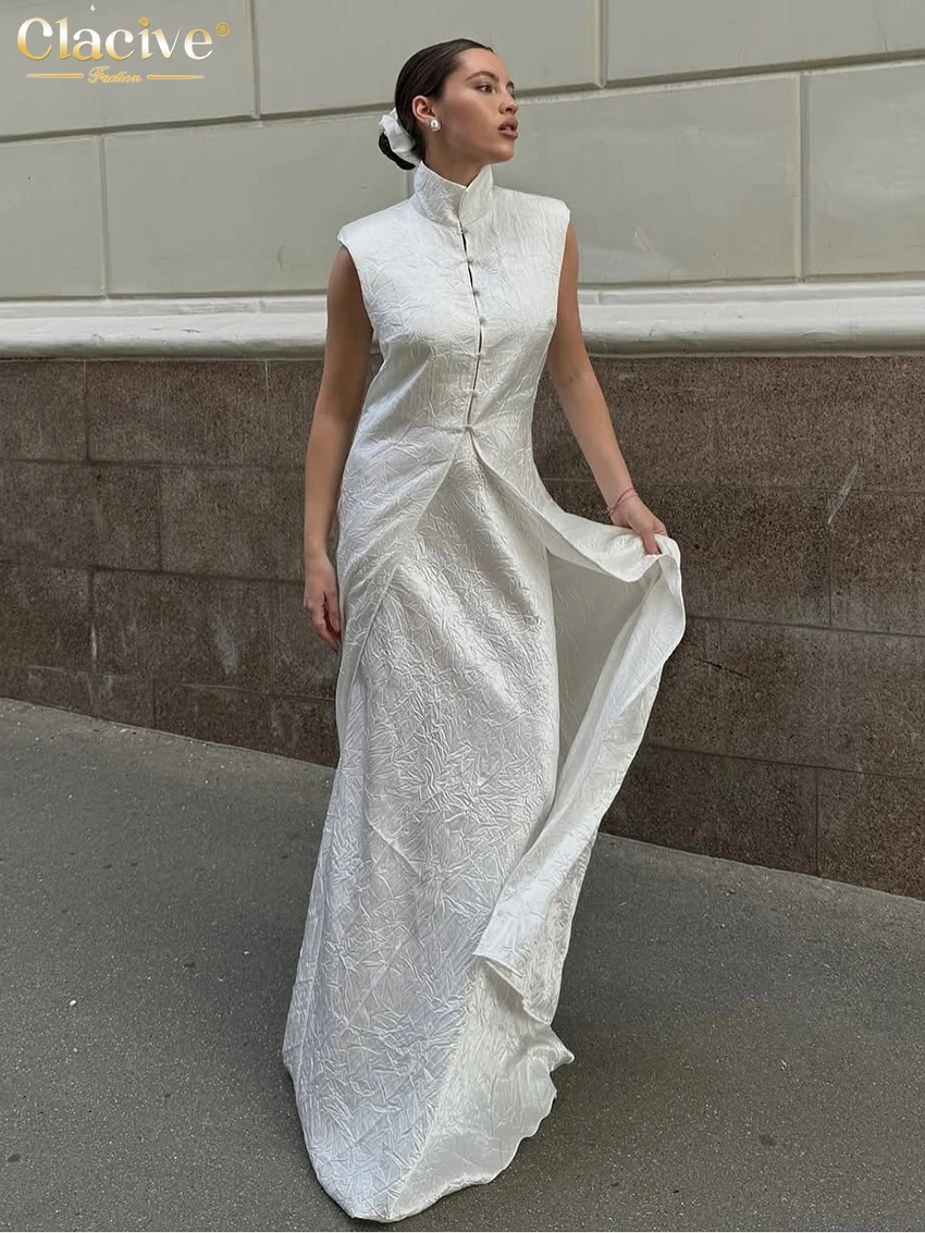 Clacive Fashion Loose White Skirt Set 2 Piece Woman 2026 Summer Sleeveless Tank Top With High Waist Maxi Skirt Set Female
Clacive Fashion Loose White Skirt Set 2 Piece Woman 2026 Summer Sleeveless Tank Top With High Waist Maxi Skirt Set Female