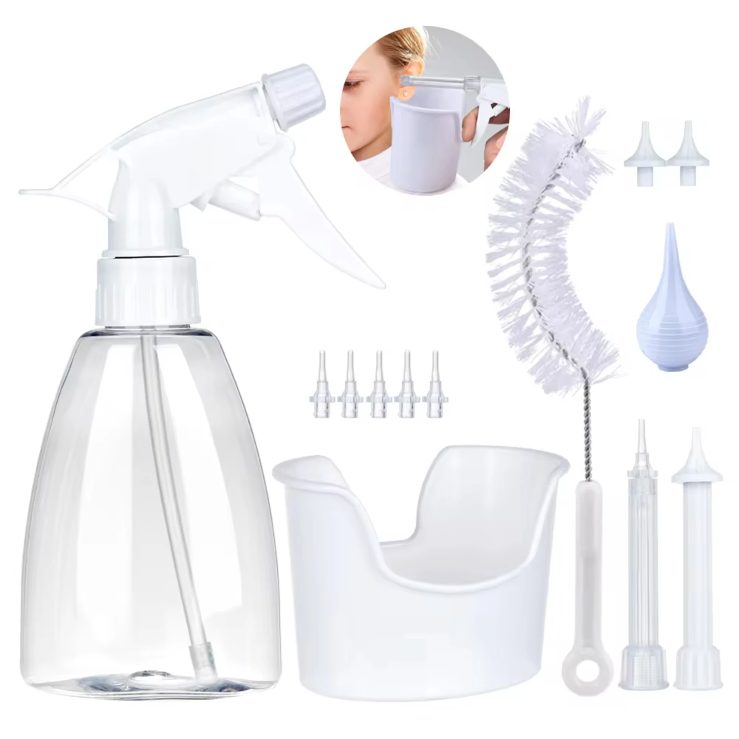 300ml Ear Cleaner Wash Tools Ear Wax Remover Upgraded Water Irrigation Bottle Nozzle Squeeze Bulb Kit Adults
300ml Ear Cleaner Wash Tools Ear Wax Remover Upgraded Water Irrigation Bottle Nozzle Squeeze Bulb Kit Adults