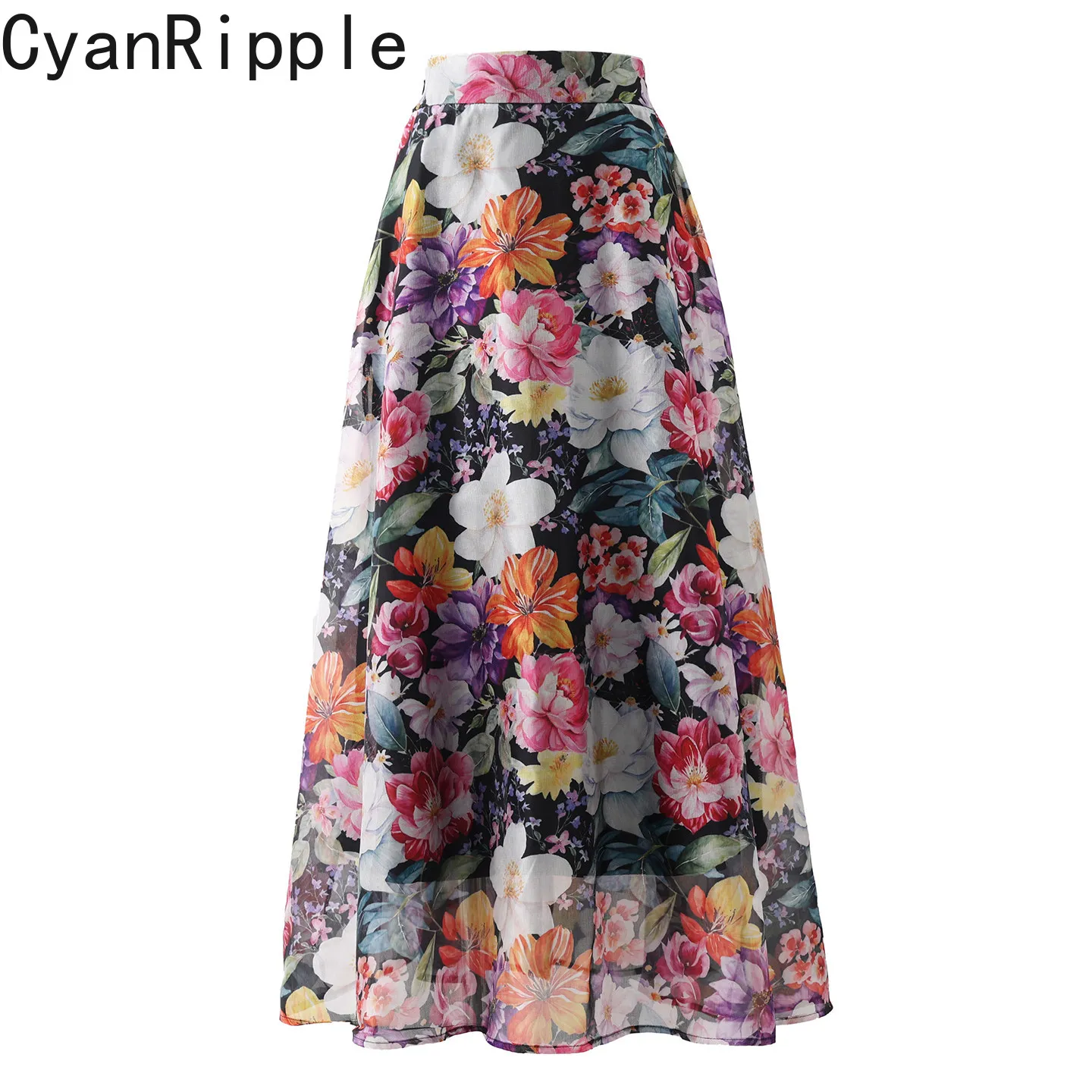 High Quality New Spring Summer Vacation Style Bohemian Beach Skirt All-match Elastic High Waist Ankle-length Organza Skirts
High Quality New Spring Summer Vacation Style Bohemian Beach Skirt All-match Elastic High Waist Ankle-length Organza Skirts