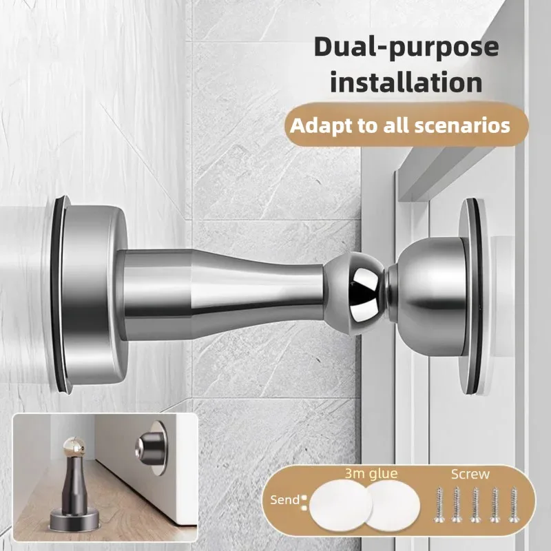 Heavy Duty Magnetic Door Stopper Stainless Steel Non-Marking Door Holder for Home Bedroom Safety Anti-Collision
Heavy Duty Magnetic Door Stopper Stainless Steel Non-Marking Door Holder for Home Bedroom Safety Anti-Collision