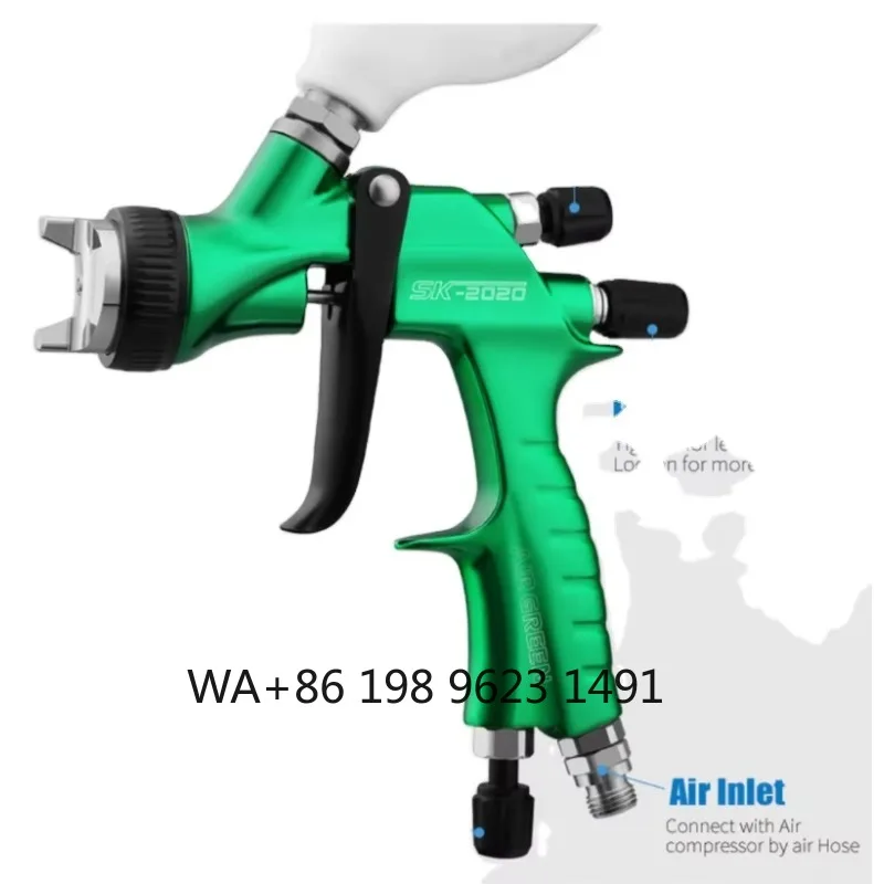 2023 New AIR GREEN SK200B Paint Spray 1.3mm Nozzle High Pressure Airbrush Car Painting DIY Pneumatic Sprayer Spray
2023 New AIR GREEN SK200B Paint Spray 1.3mm Nozzle High Pressure Airbrush Car Painting DIY Pneumatic Sprayer Spray