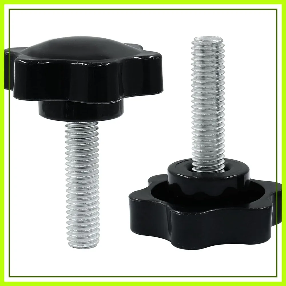 M8x30mm Hex Shaped Clamping Knob, 2 Pack Thread Knob Tightening Screw for Umbrella Base Replacement (Black)
M8x30mm Hex Shaped Clamping Knob, 2 Pack Thread Knob Tightening Screw for Umbrella Base Replacement (Black)