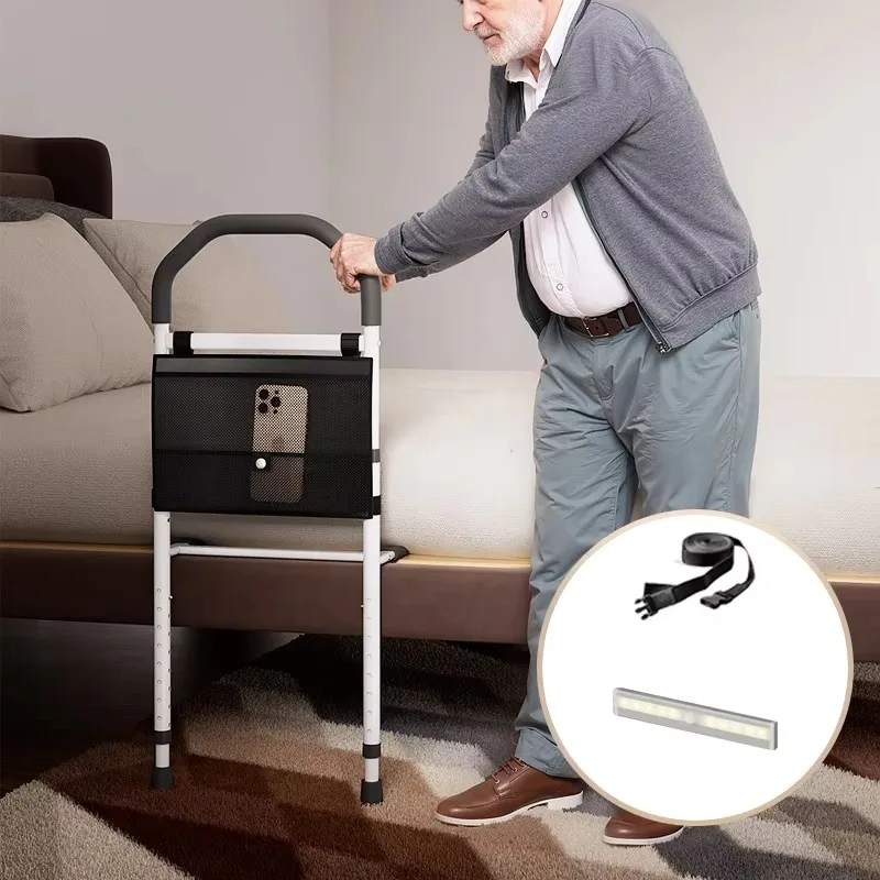 New 110055A Modern Elderly Bedside Handrail Adjustable Height Anti-Fall Floor Standing Bed Assist Rail Bathroom Safety Equipment
New 110055A Modern Elderly Bedside Handrail Adjustable Height Anti-Fall Floor Standing Bed Assist Rail Bathroom Safety Equipment