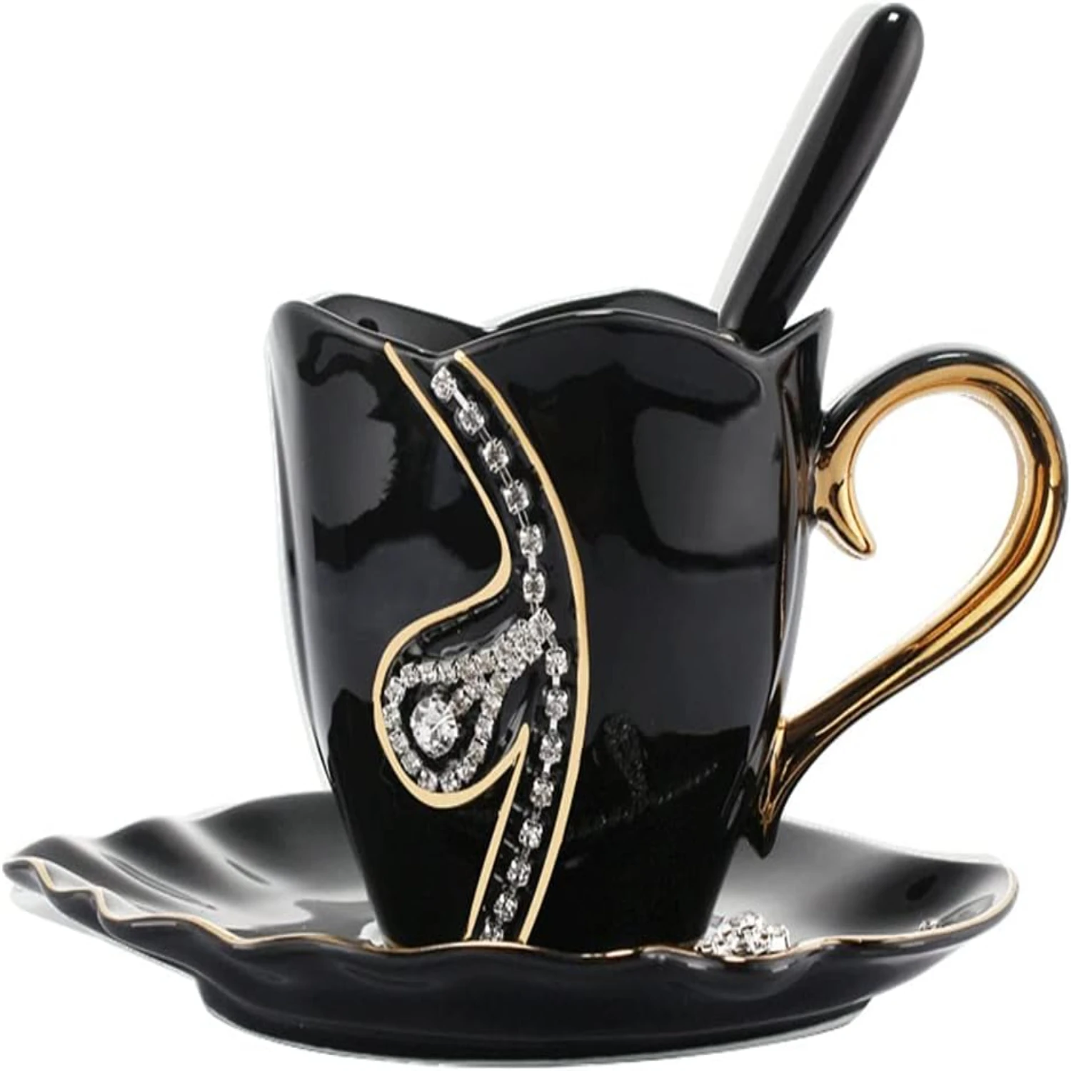 Elegant and Sophisticated Set of 2 Hand-crafted Chinese Porcelain Cappuccino Coffee Mugs - Exquisitely Designed for Latte, Cafe
Elegant and Sophisticated Set of 2 Hand-crafted Chinese Porcelain Cappuccino Coffee Mugs - Exquisitely Designed for Latte, Cafe