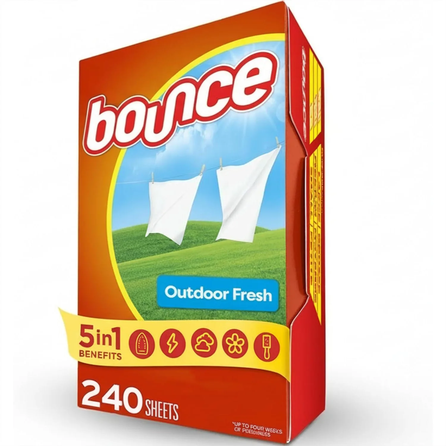 Fabric Softener Sheets with Outdoor Fresh Scent, 240 Count for Static Guard and Wrinkle Reduction
Fabric Softener Sheets with Outdoor Fresh Scent, 240 Count for Static Guard and Wrinkle Reduction