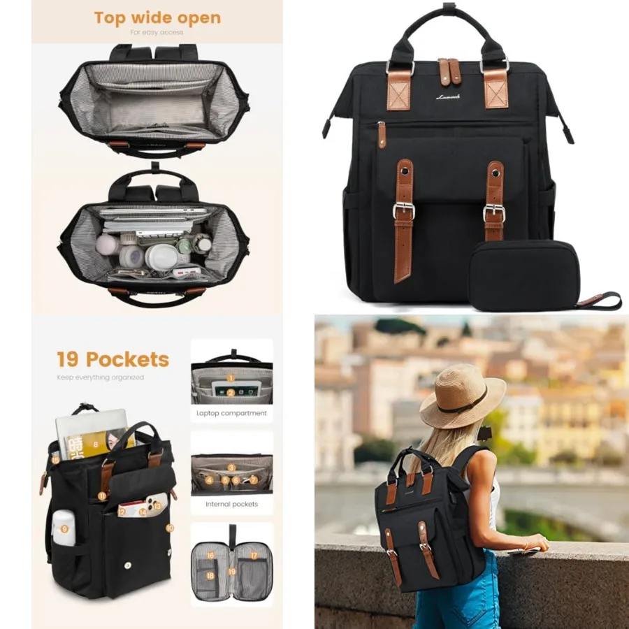 Laptop Backpack for Women Work Travel Backpack Busess Commuter Computer Bag Teacher Doctor Nurse Bags College Backpack Purse, 1
Laptop Backpack for Women Work Travel Backpack Busess Commuter Computer Bag Teacher Doctor Nurse Bags College Backpack Purse, 1