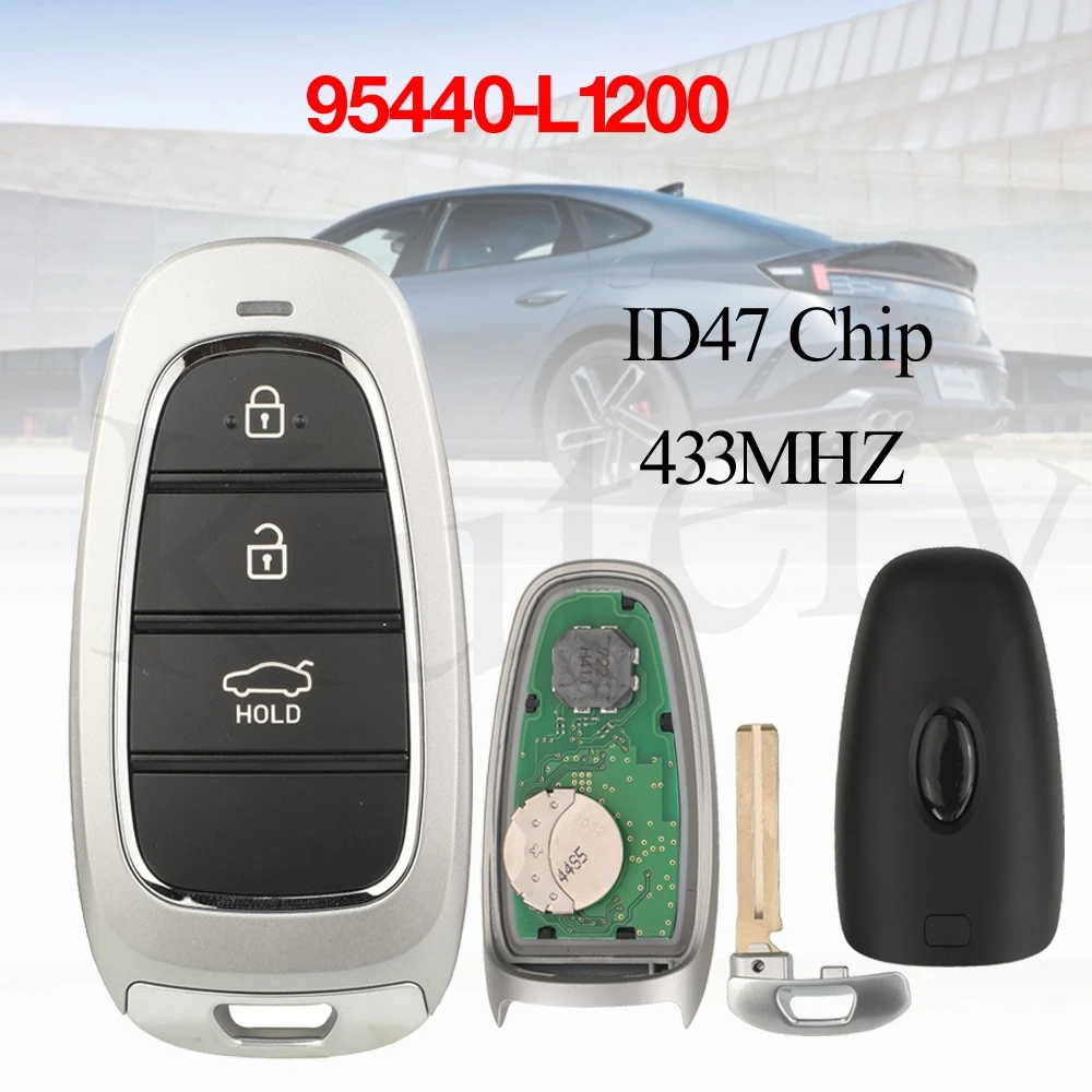 jingyuqin 3BTN 433MHZ ID47 Chip FOB-4F250 For Hyundai Sonata 2020+ Smart Proximity Keyless Remote Car Key Control 95440-L1200
jingyuqin 3BTN 433MHZ ID47 Chip FOB-4F250 For Hyundai Sonata 2020+ Smart Proximity Keyless Remote Car Key Control 95440-L1200