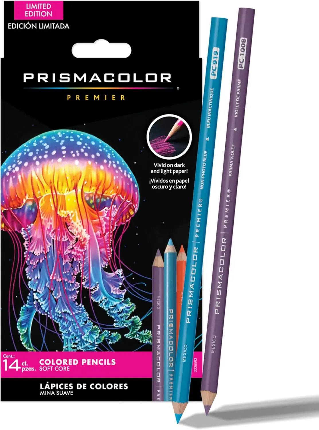 14 Soft Core Colored Pencils for Dark Paper - Shading, Drawing, Art Supplies
14 Soft Core Colored Pencils for Dark Paper - Shading, Drawing, Art Supplies