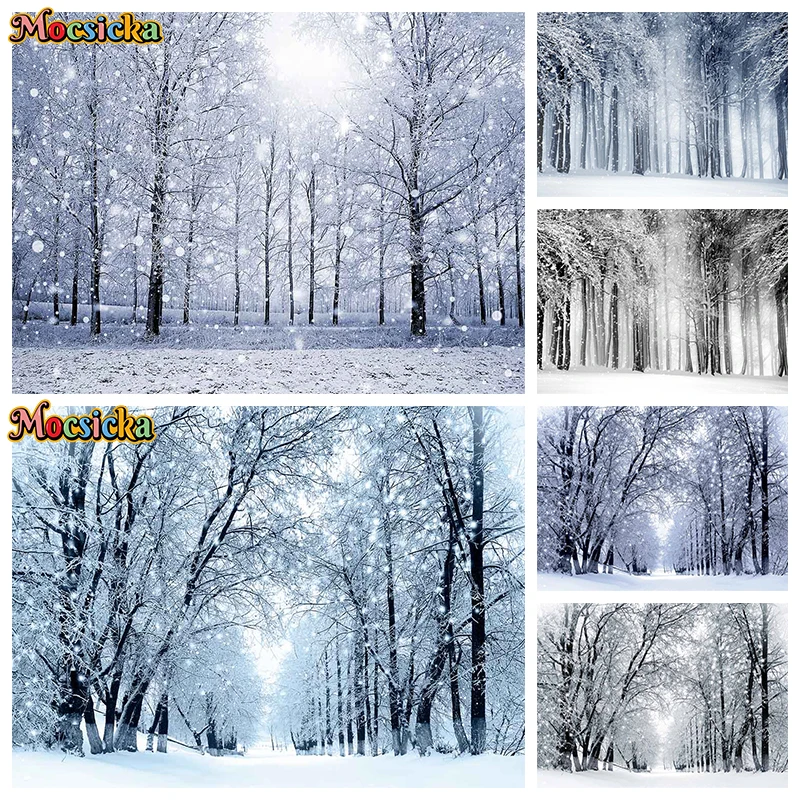 Mocsicka Winter Forest Ice Snow Decoration Photography Background Outdoors White Snowflakes Photographic Backdrops Studio Props
Mocsicka Winter Forest Ice Snow Decoration Photography Background Outdoors White Snowflakes Photographic Backdrops Studio Props