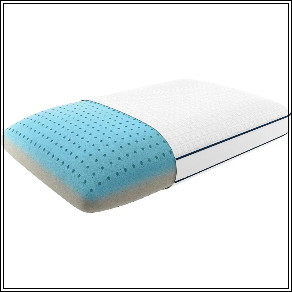 Cooling Copper Infused Memory Foam Pillow, Oversized Traditional, Queen Size, White
Cooling Copper Infused Memory Foam Pillow, Oversized Traditional, Queen Size, White