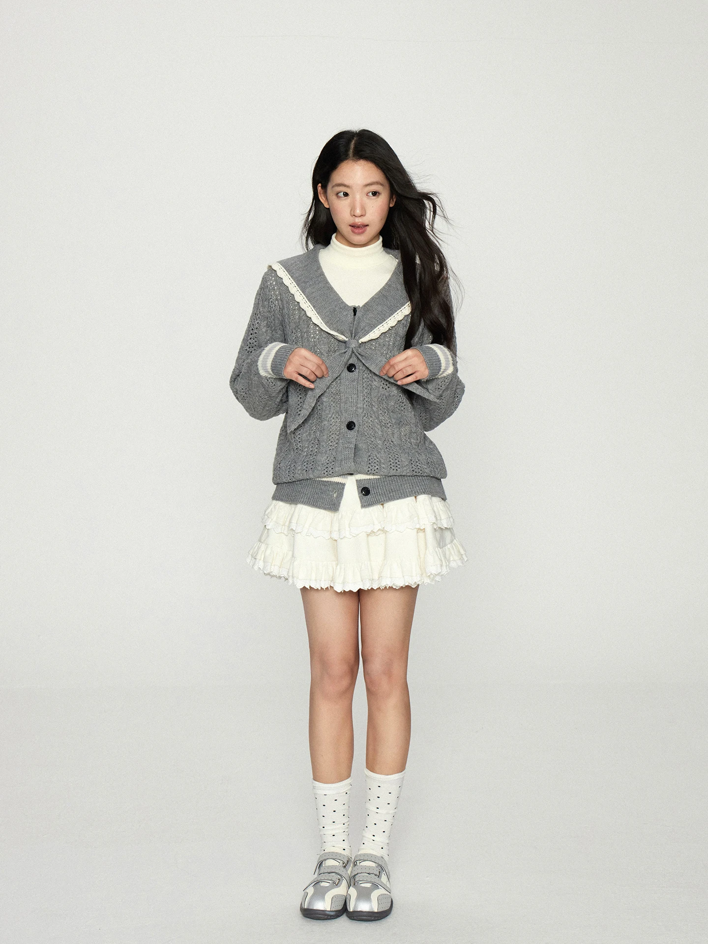 ay Navy Collar V-Ne Knitted Sweater Coat Women's Autumn Winter Single Button Ele Outer ort Cardigan 97
ay Navy Collar V-Ne Knitted Sweater Coat Women's Autumn Winter Single Button Ele Outer ort Cardigan 97