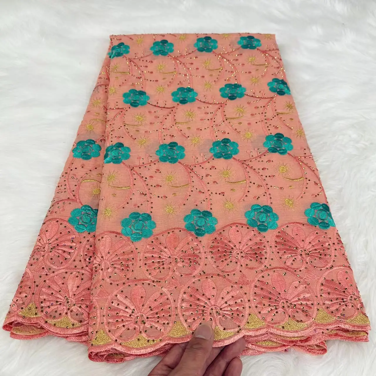 Latest Pink Cotton Autriche Brode African Lace Fabric Stones 2024 High Quality Nigeria Swiss Voile Lace Fabric For Dress KYC2409
Latest Pink Cotton Autriche Brode African Lace Fabric Stones 2024 High Quality Nigeria Swiss Voile Lace Fabric For Dress KYC2409