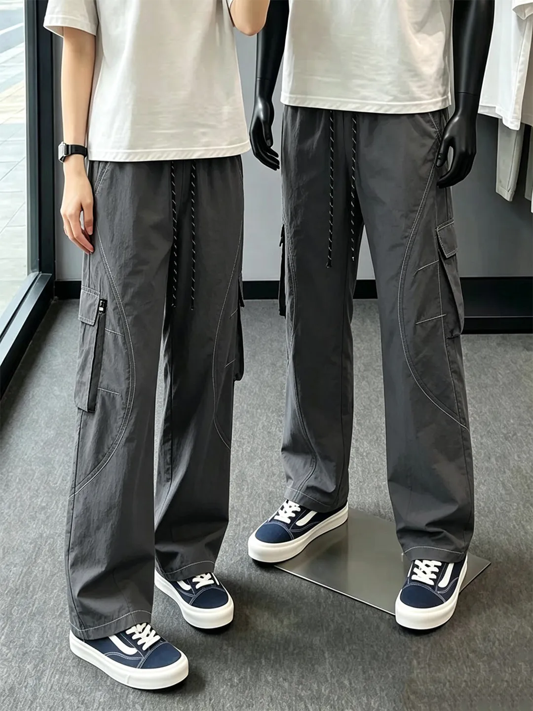 Quick Dry Ice Silk Workwear Sports Pants Men's Lightweight Outdoor Functional Style Summer Casual Straight Leg Trousers
Quick Dry Ice Silk Workwear Sports Pants Men's Lightweight Outdoor Functional Style Summer Casual Straight Leg Trousers