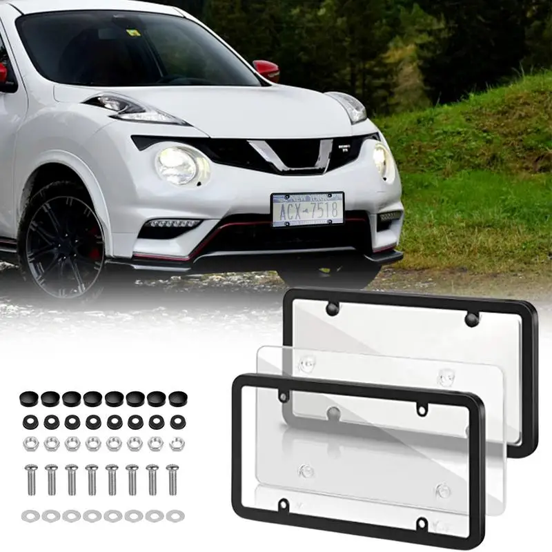 2pcs License Plate Frame with Mounting Accessories Universal ABS License Plate for Front and Rear Car Tags License Plate Holder
2pcs License Plate Frame with Mounting Accessories Universal ABS License Plate for Front and Rear Car Tags License Plate Holder