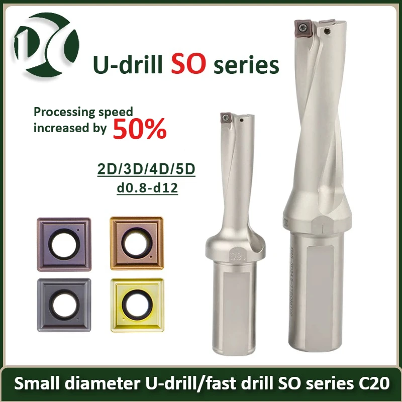 SO/SP U-Drill Small Dia C20 Grade 8–13.5mm 2D/3D/4D/5D Lengths Indexable Inserts SOMT040202/SPMG040202 & SPMG05 for CNC Lathe
SO/SP U-Drill Small Dia C20 Grade 8–13.5mm 2D/3D/4D/5D Lengths Indexable Inserts SOMT040202/SPMG040202 & SPMG05 for CNC Lathe
