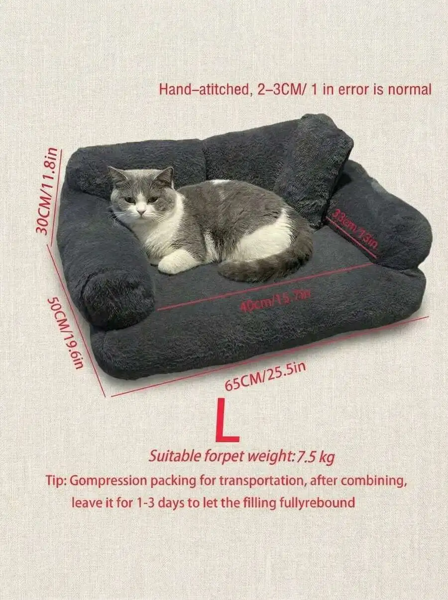 PETSIN All Season Pet Cat Sofa, Removable & Washable Pet Bed, Suitable For Cat & Dog Puppy Keep Dog Bed Cat Bed
PETSIN All Season Pet Cat Sofa, Removable & Washable Pet Bed, Suitable For Cat & Dog Puppy Keep Dog Bed Cat Bed