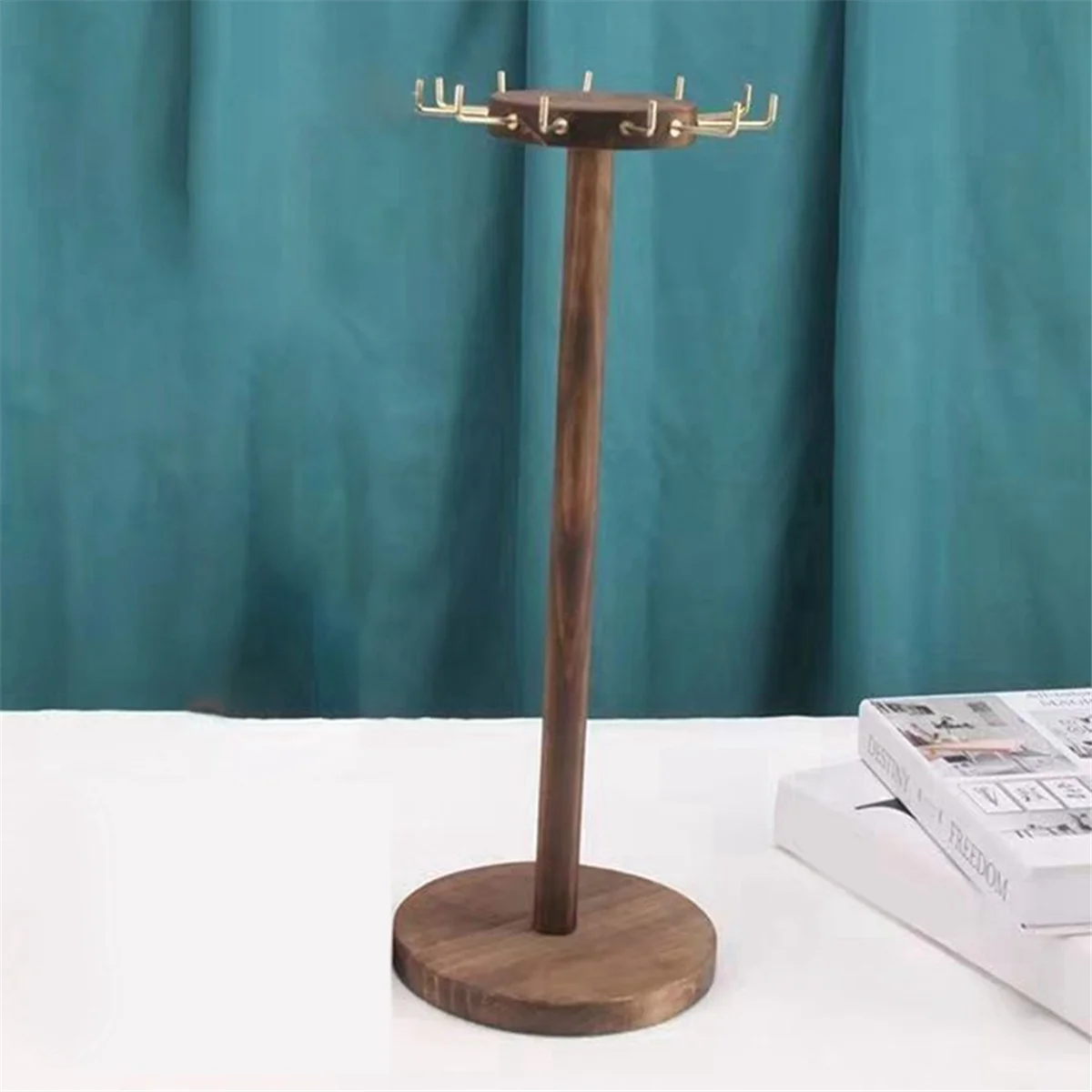 Wooden Necklace Display Rack with 12 Hooks, Round Wooden Jewelry Display Rack, Necklace Pendant Earring Storage Rack.
Wooden Necklace Display Rack with 12 Hooks, Round Wooden Jewelry Display Rack, Necklace Pendant Earring Storage Rack.