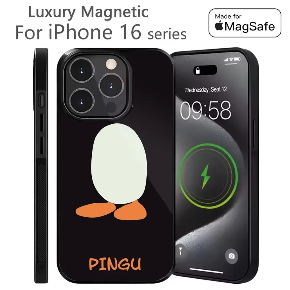 Cute P-Pingu Penguin Phone Case For iPhone 16,15,14,13,12,11,Plus,Pro,Max Mini Magsafe Magnetic Wireless Charging
Cute P-Pingu Penguin Phone Case For iPhone 16,15,14,13,12,11,Plus,Pro,Max Mini Magsafe Magnetic Wireless Charging
