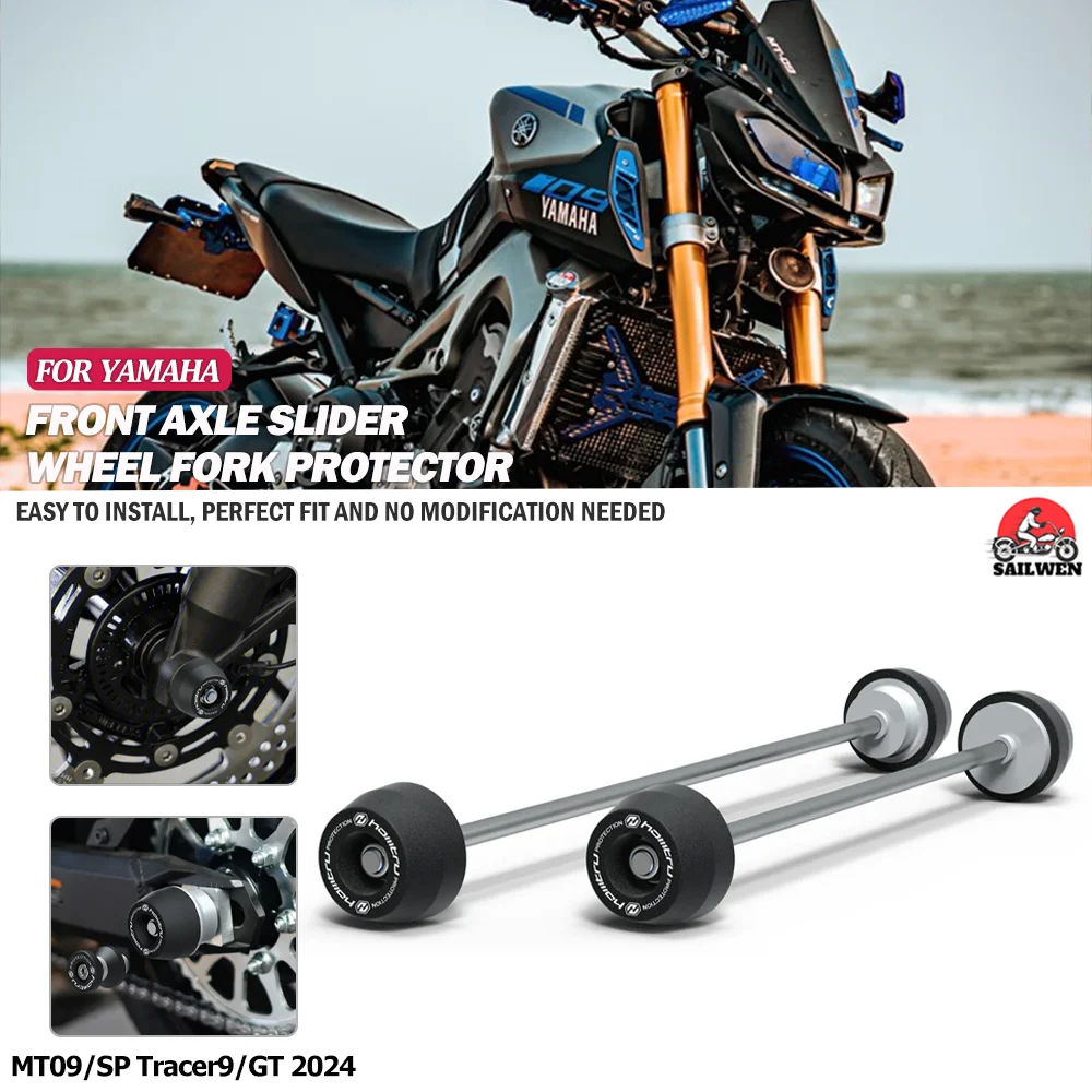 2024 New Motorcycle Front & Rear Axle Fork Crash Sliders Wheel Protection For YAMAHA MT-09 SP MT 09 Tracer 9 GT Tracer 900
2024 New Motorcycle Front & Rear Axle Fork Crash Sliders Wheel Protection For YAMAHA MT-09 SP MT 09 Tracer 9 GT Tracer 900