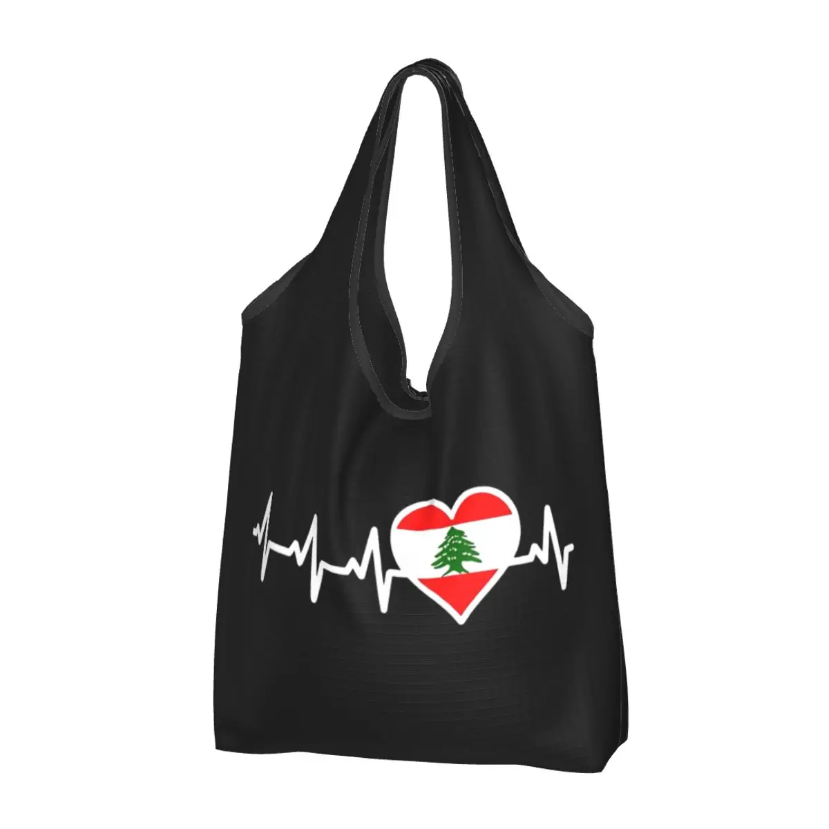 Многоразовая сумка для покупок с флагом Ливана и изображением сердцебиения ливанских корней, большая, экологичная, для хранения, с прикрепленным чехлом, машинная стирка
Многоразовая сумка для покупок с флагом Ливана и изображением сердцебиения ливанских корней, большая, экологичная, для хранения, с прикрепленным чехлом, машинная стирка