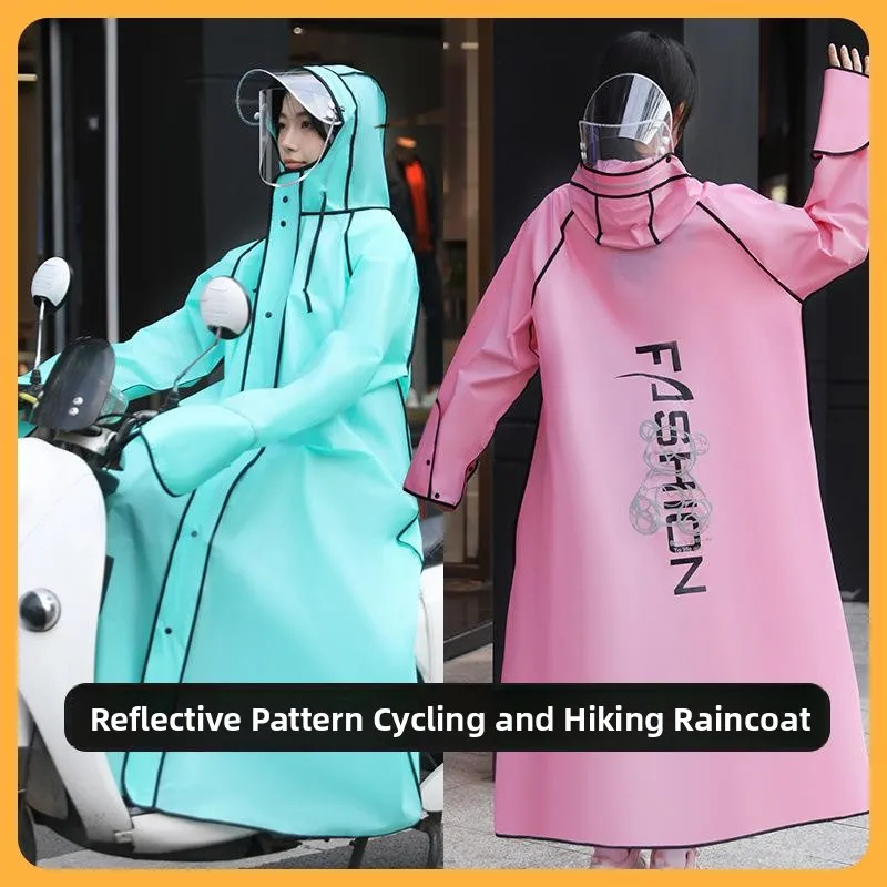 Long Adult Raincoat Men's Hiking Full Body Transparent Anti-Explosion Fashionable Student Raincoat Breathable Bicycle Raincoat
Long Adult Raincoat Men's Hiking Full Body Transparent Anti-Explosion Fashionable Student Raincoat Breathable Bicycle Raincoat