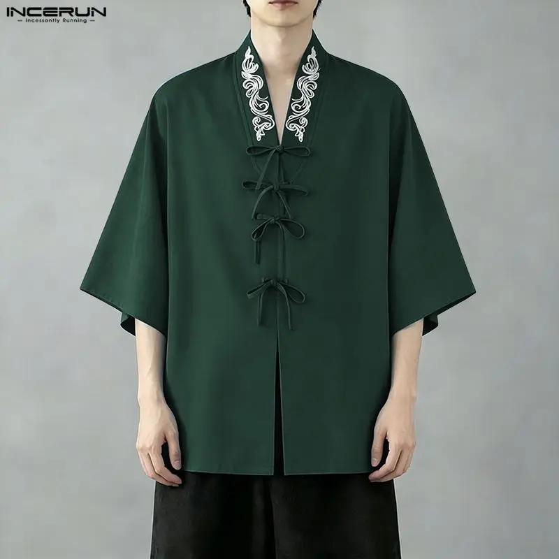 INCERUN Men Shirt Printing V Neck 3/4 Sleeve Loose Lace Up Men Clothes Vintage 2026 Streetwear Tops Casual Shirts For Man S-5XL
INCERUN Men Shirt Printing V Neck 3/4 Sleeve Loose Lace Up Men Clothes Vintage 2026 Streetwear Tops Casual Shirts For Man S-5XL