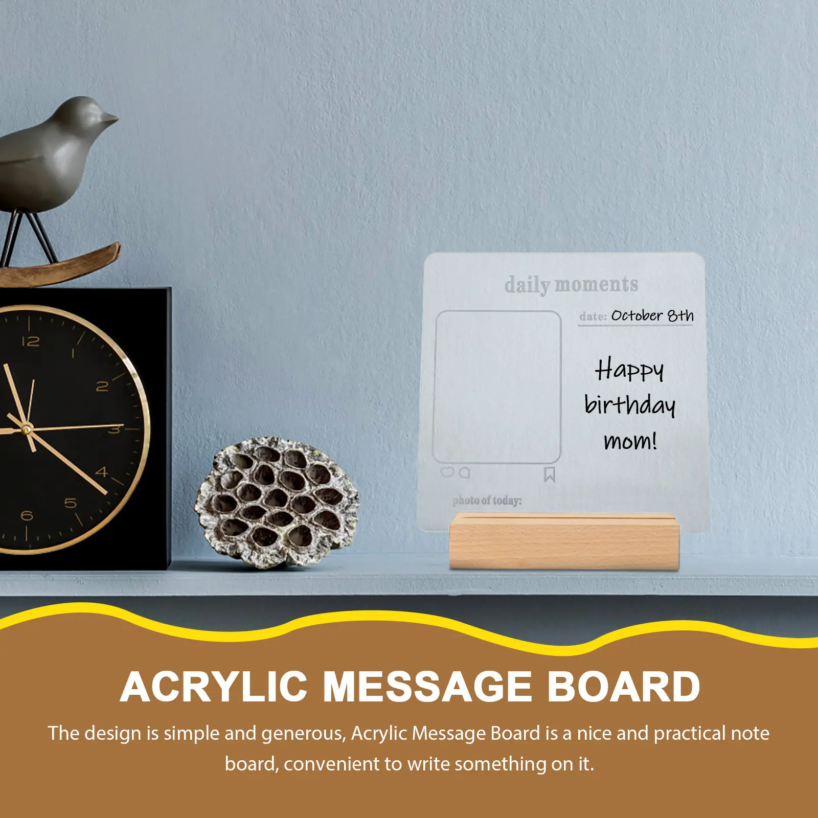 LED Acrylic Dry Erase Board with Built in Light Transparent Writing Surface Reusable Memo Board Desktop Decoration Table Lamp
LED Acrylic Dry Erase Board with Built in Light Transparent Writing Surface Reusable Memo Board Desktop Decoration Table Lamp