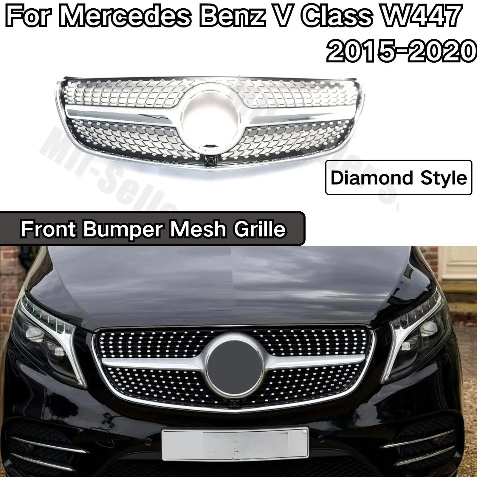 Сетчатая решетка переднего бампера для Mercedes Benz V Class W447 2015 2016 2017 2018 2019 2020, автомобильные аксессуары в ромбовидном стиле, комплект кузова
Сетчатая решетка переднего бампера для Mercedes Benz V Class W447 2015 2016 2017 2018 2019 2020, автомобильные аксессуары в ромбовидном стиле, комплект кузова