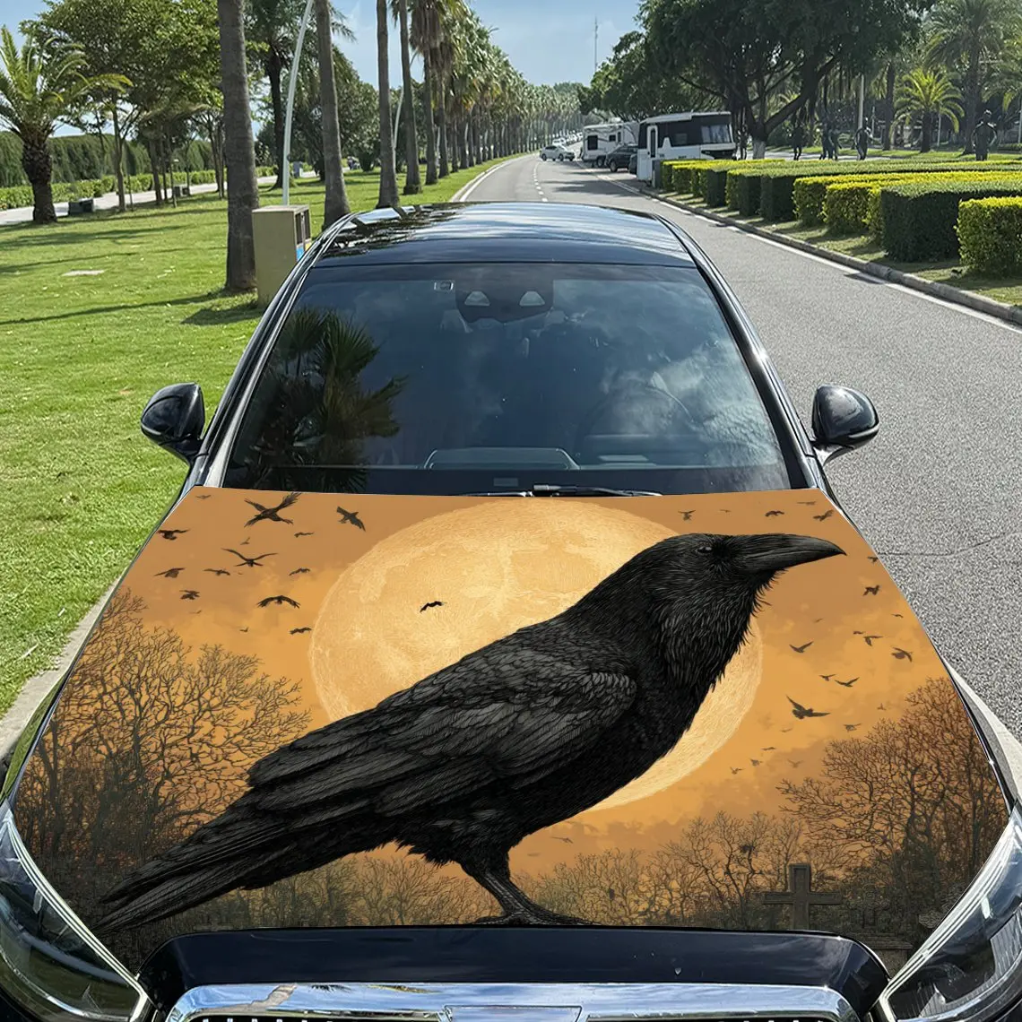 Автомобильные наклейки Ворона с жутким закатом - Освещенная и природа - Тематический фон, наклейка на капот автомобиля, Водонепроницаемая самоклеящаяся виниловая гра
Автомобильные наклейки Ворона с жутким закатом - Освещенная и природа - Тематический фон, наклейка на капот автомобиля, Водонепроницаемая самоклеящаяся виниловая гра