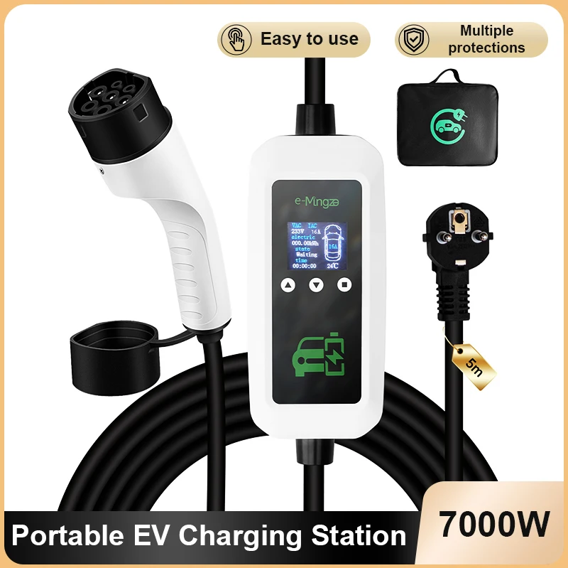 Type 2 EV Charger for Tesla Nissan BMW VW Audi Hyundai Kia BYD Geely Zeekr Polestar Rivian Lucid Ford GM Chrysler Jeep
Type 2 EV Charger for Tesla Nissan BMW VW Audi Hyundai Kia BYD Geely Zeekr Polestar Rivian Lucid Ford GM Chrysler Jeep