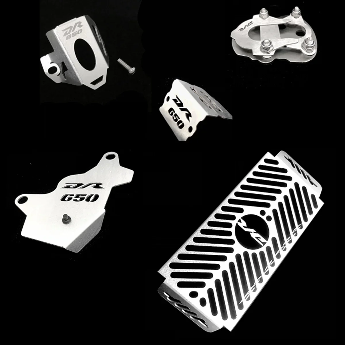 Radiator Grille Brake Reservoir Caliper Guard Kickstand Pad For DR 650 DR650 S DR650SE 1996-2021
Radiator Grille Brake Reservoir Caliper Guard Kickstand Pad For DR 650 DR650 S DR650SE 1996-2021