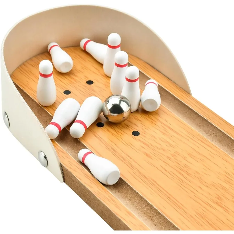 Wooden Mini Tabletop Bowling Set Easter Basket Stuffers White Elephant Gifts Desk Toys Stress Relief Gadgets for Kids Adults
Wooden Mini Tabletop Bowling Set Easter Basket Stuffers White Elephant Gifts Desk Toys Stress Relief Gadgets for Kids Adults