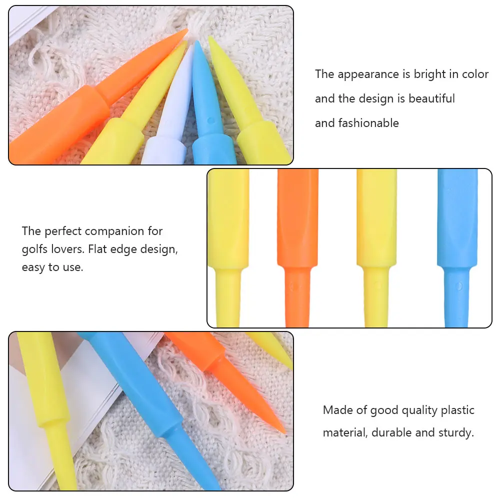 10pcs Golf Durable Plastic Tees Colorful Ball Holder Training Supplies Long Life Lightweight Sturdy Golfs Accessories
10pcs Golf Durable Plastic Tees Colorful Ball Holder Training Supplies Long Life Lightweight Sturdy Golfs Accessories