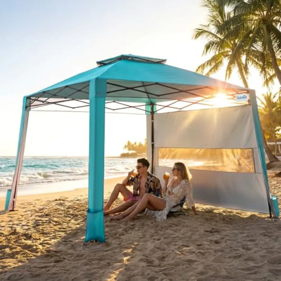 10x10 Pop Up Canopy Tent with 1 Sidewall Lightweight, Portable, and Versatile for Beach and Sporting Events with Sun Protection
10x10 Pop Up Canopy Tent with 1 Sidewall Lightweight, Portable, and Versatile for Beach and Sporting Events with Sun Protection