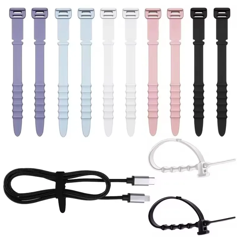 5pcs/set Cable Ties Silicone Cable Organizer Elastic Strap Home Charging USB Data Cord Earphpnes Management Reusable Wire Winder
5pcs/set Cable Ties Silicone Cable Organizer Elastic Strap Home Charging USB Data Cord Earphpnes Management Reusable Wire Winder